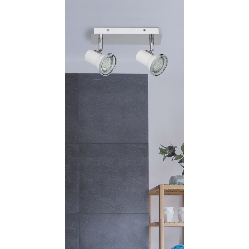 Rabalux 5498 - LED Oświetlenie łazienkowe punktowe STEVE 2xGU10/4,5W/230V