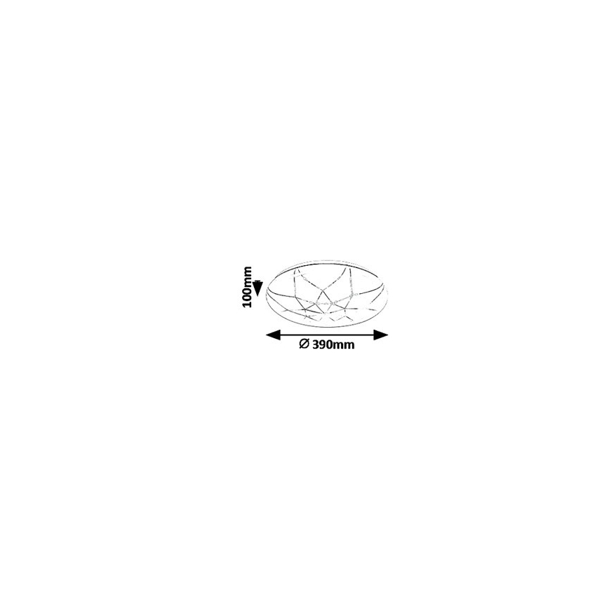Rabalux - LED Ściemniany plafon LED/24W/230V Wi-Fi 3000-6500K + pilot