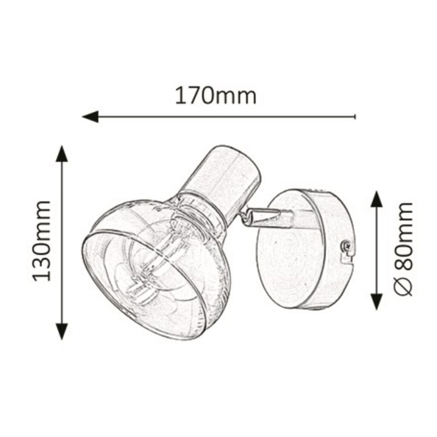 Rabalux - Kinkiet 1xE14/40W/230V chrom błyszczący