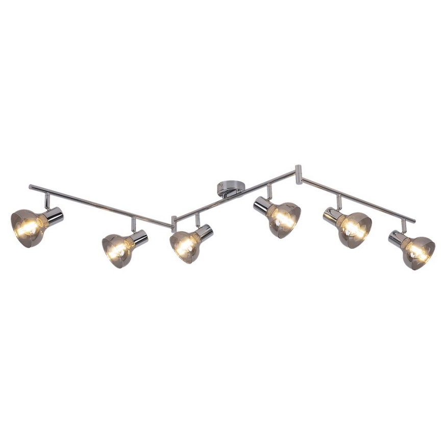 Rabalux 5562 - Oświetlenie punktowe HOLLY 6xE14/40W/230V chrom błyszczący
