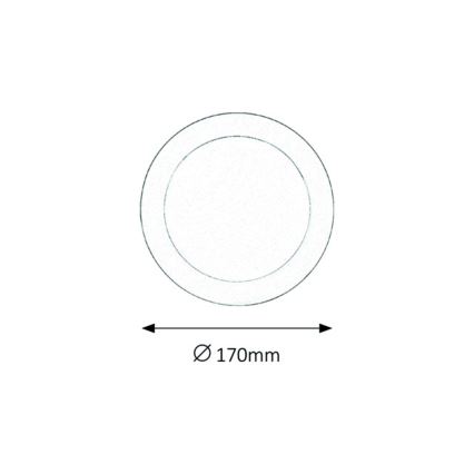 Rabalux - LED Łazienkowa oprawa wpuszczana LED/12W/230V IP44 4000K