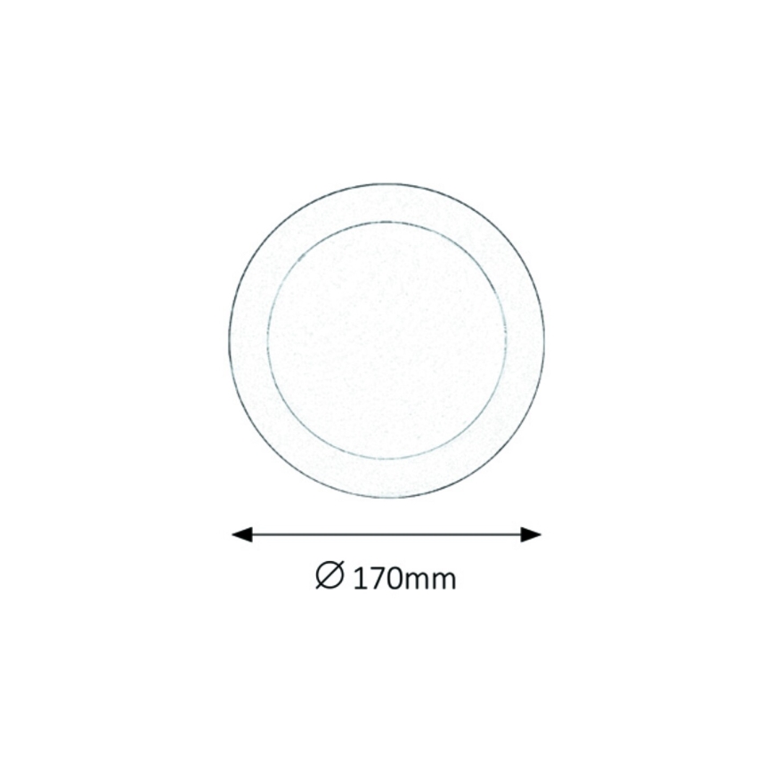 Rabalux - LED Łazienkowa oprawa wpuszczana LED/12W/230V IP44 4000K