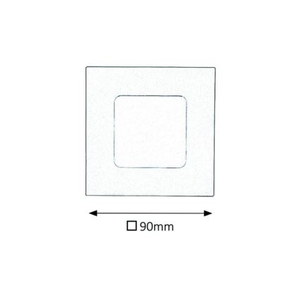 Rabalux - LED Łazienkowa oprawa wpuszczana LED/3W/230V IP44 3000K