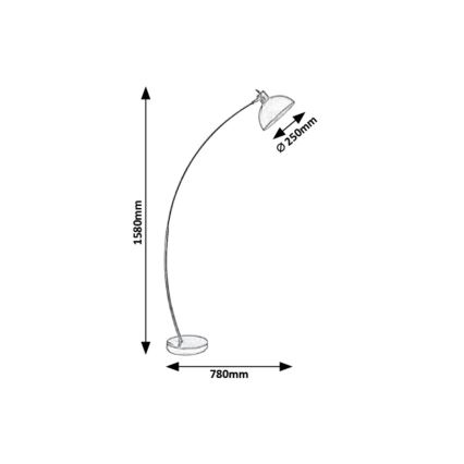 Rabalux - Lampa podłogowa 1xE27/40W/230V