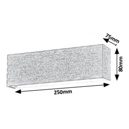 Rabalux - LED Kinkiet LED/6W/230V