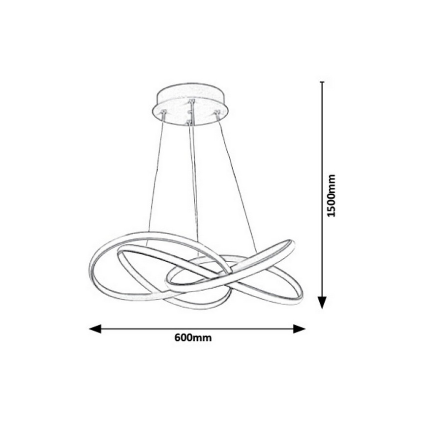 Rabalux - LED Żyrandol na lince LED/40W/230V