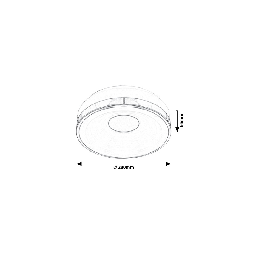 Rabalux - Plafon LED/18W/230V śr. 28 cm