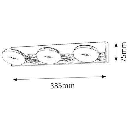 Rabalux - LED Oświetlenie łazienkowe 3xLED/5W/230V