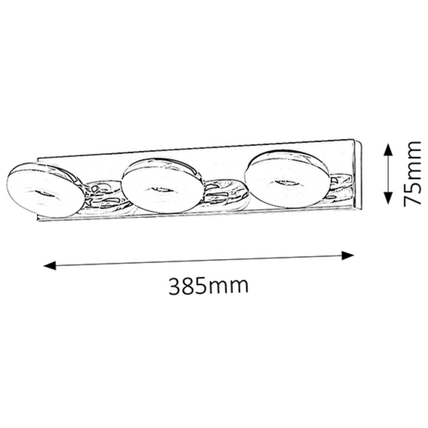 Rabalux - LED Oświetlenie łazienkowe 3xLED/5W/230V