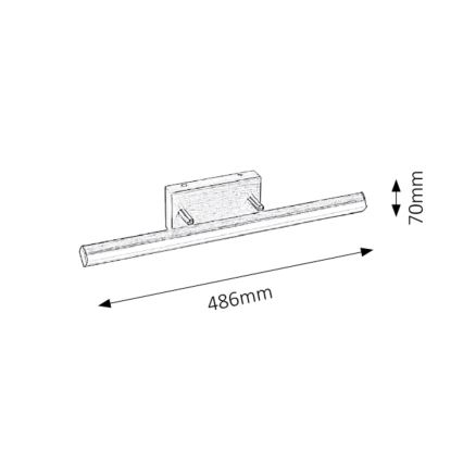 Rabalux - LED Łazienkowe oświetlenie lustra 1xLED/12W/230V