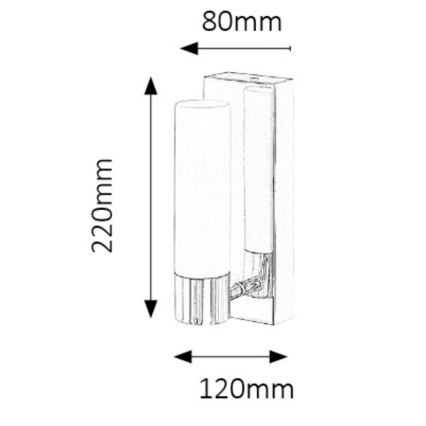 Rabalux 5749 - LED Kinkiet łazienkowy JIM 1xLED/5W/230V IP44