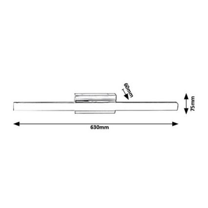 Rabalux - LED Kinkiet łazienkowy LED/13W/230V IP44