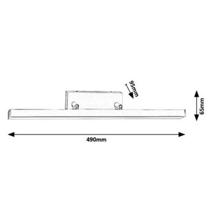 Rabalux - LED Kinkiet łazienkowy LED/12W/230V IP44