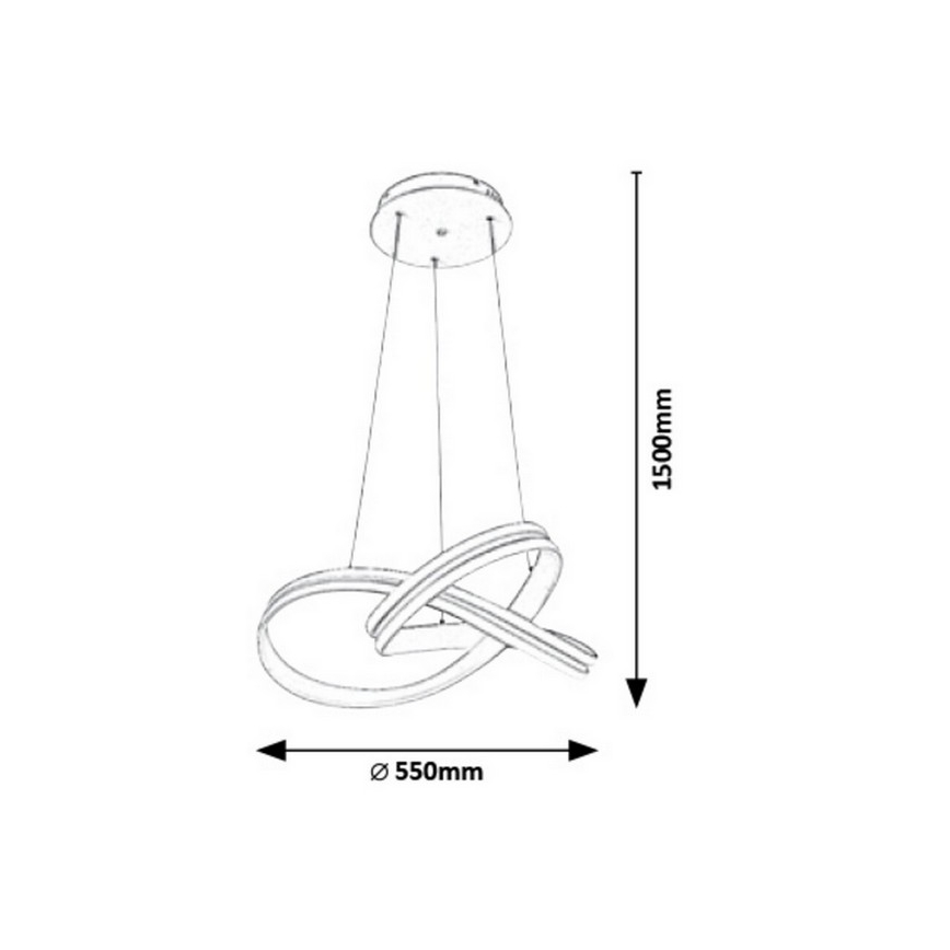 Rabalux - LED Żyrandol na lince LED/60W/230V