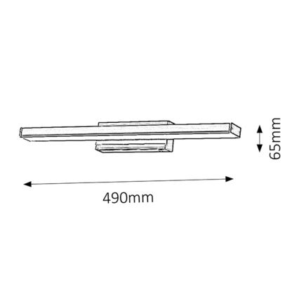 Rabalux - LED Kinkiet łazienkowy 1xLED/12W/230V