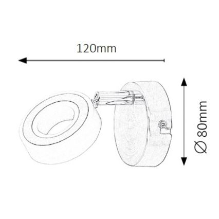 Rabalux - LED Kinkiet punktowy 1xLED/4,5W/230V