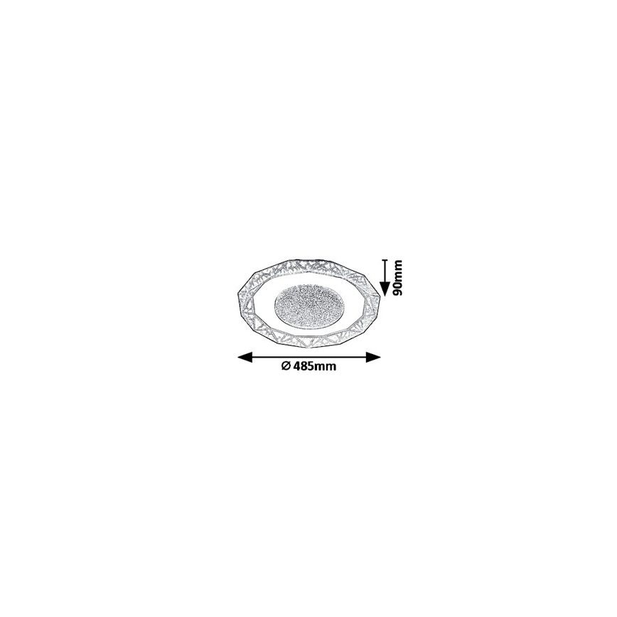 Rabalux 6294 - LED Plafon SIREN LED/50W/230V