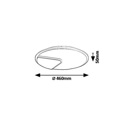 Rabalux 6329 - LED Plafon BOSWELL LED/40W/230V