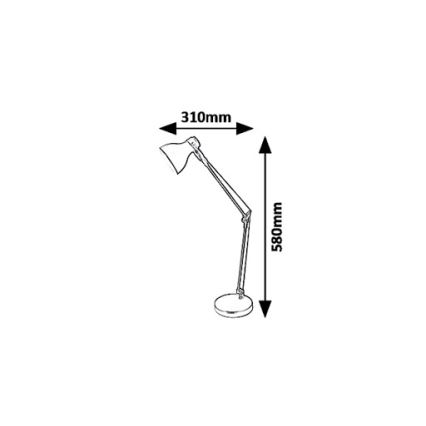 Rabalux 6409 - Lampa stołowa CARTER 1xE14/11W/230V