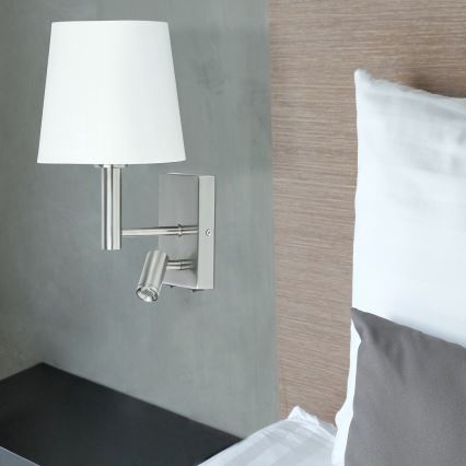 Rabalux - Lampa ścienna LED E27/40W + LED/3W