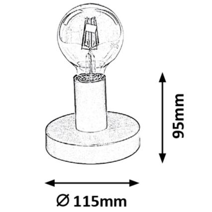 Rabalux - Lampa stołowa 1xE27/60W/230V