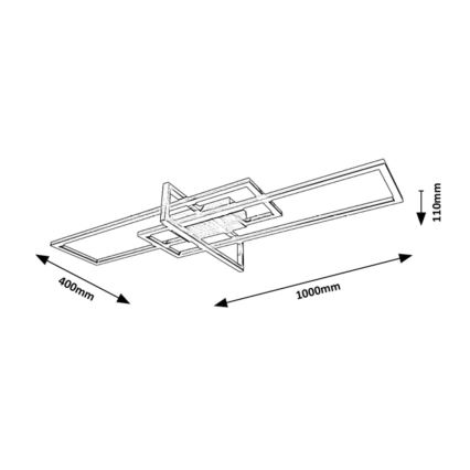 Rabalux - LED Ściemniany plafona THABITA LED/35W/230V