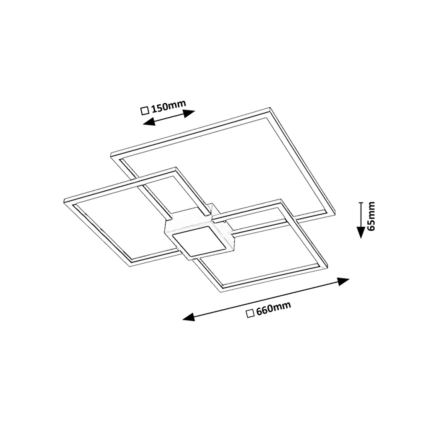 Rabalux - LED Sciemnialny plafon THABITA LED/38W/230V