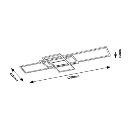 Rabalux - LED Ściemnialny plafon THABITA LED/54W/230V 3000-6500K + pilot