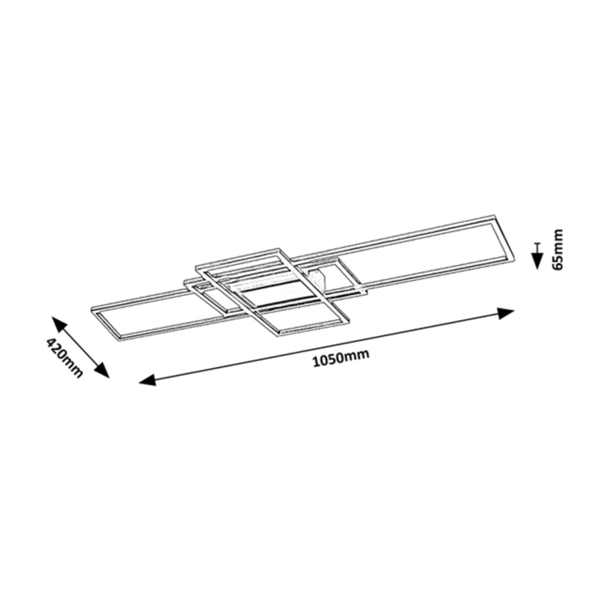 Rabalux - LED Ściemnialny plafon THABITA LED/54W/230V 3000-6500K + pilot