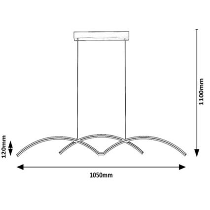 Rabalux - LED Żyrandol na lince LED/40W/230V