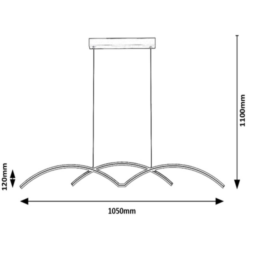 Rabalux - LED Żyrandol na lince LED/40W/230V