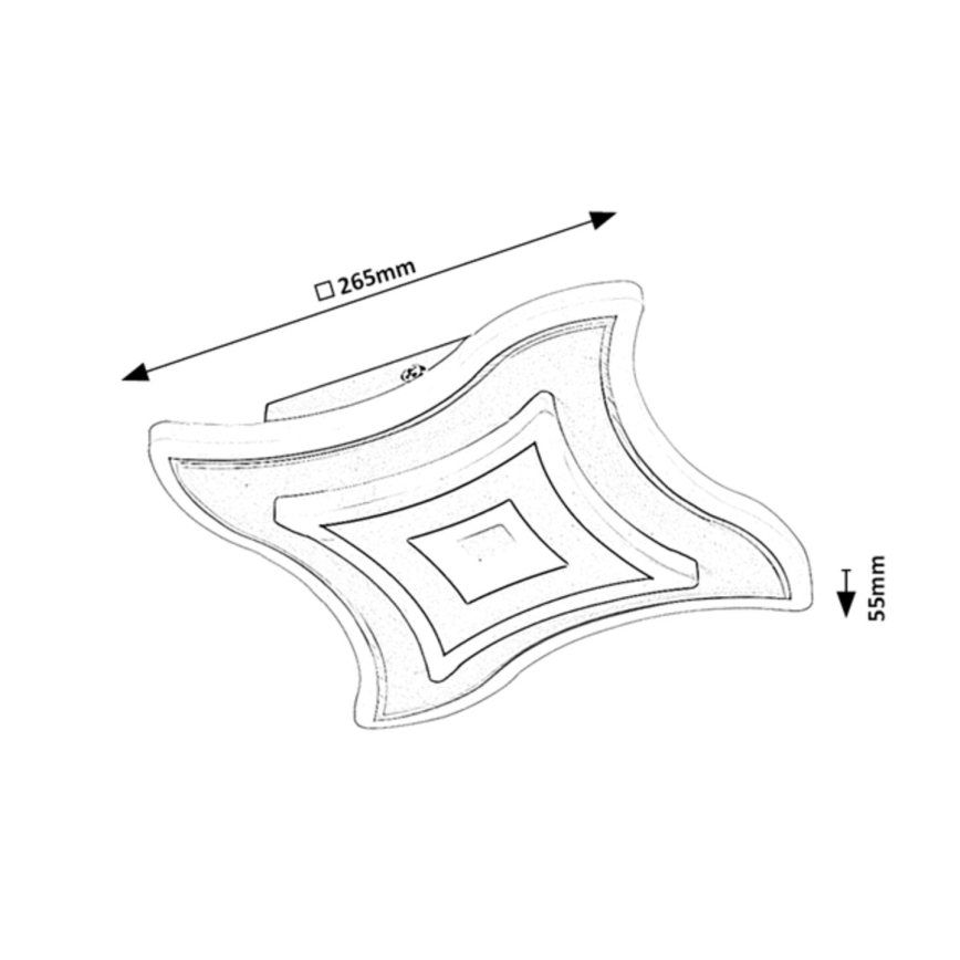 Rabalux - Lampa sufitowa LED/20W/230V 3000/4000/6000K 26,5x26,5 cm