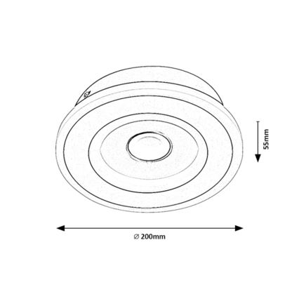 Rabalux - Lampa sufitowa LED/20W/230V 3000/4000/6000K śr. 20 cm
