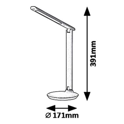 Rabalux 6979 - LED Ściemnialna lampa stołowa OSIAS LED/9W/230V