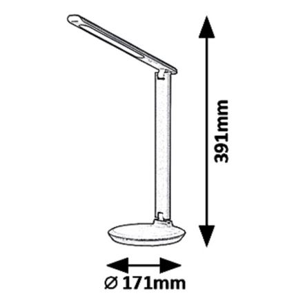 Rabalux 6980 - LED Ściemnialna lampa stołowa OSIAS LED/9W/230V