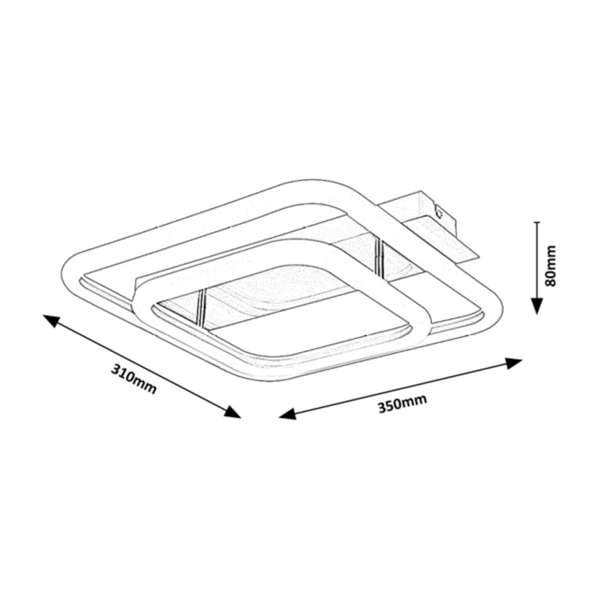 Rabalux - LED Przysufitowy żyrandol LED/33W/230V 31x35 cm