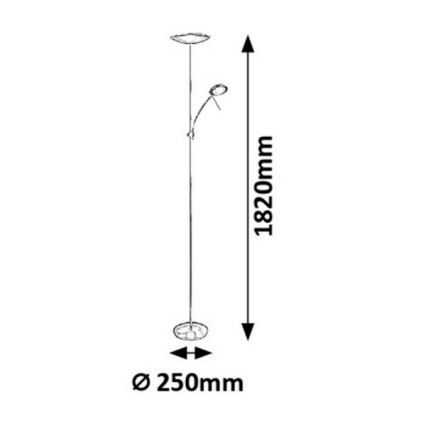 Rabalux - LED Lampa podłogowa 1xLED/18W + 1xLED/5W/230V