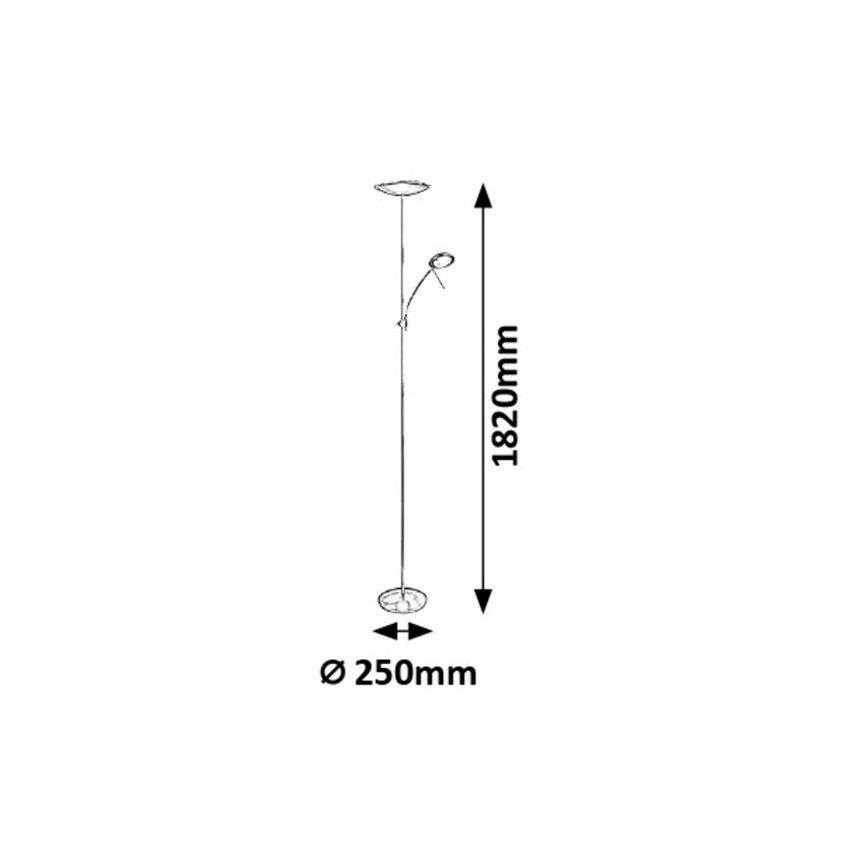 Rabalux - LED Lampa podłogowa 1xLED/18W + 1xLED/5W/230V