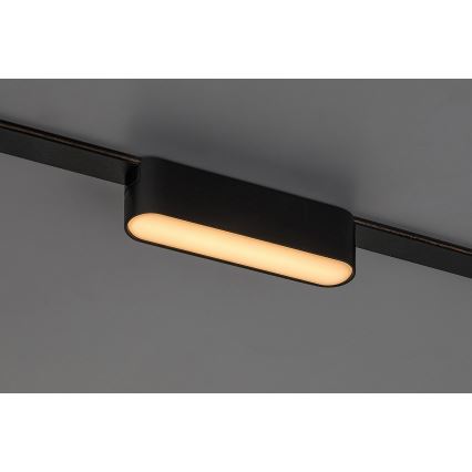 Rabalux - LED Plafon do 1-fazowego systemu szynowego LED/6W/230V 3000K 11,5 cm czarny