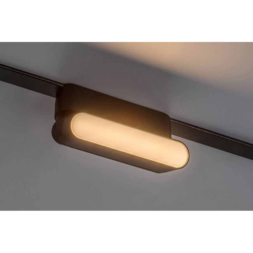 Rabalux - LED Plafon do 1-fazowego systemu szynowego LED/6W/230V 3000K 11,5 cm czarny