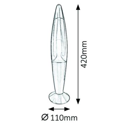 Rabalux - Lampa lawowa G45 1xE14/25W/230V