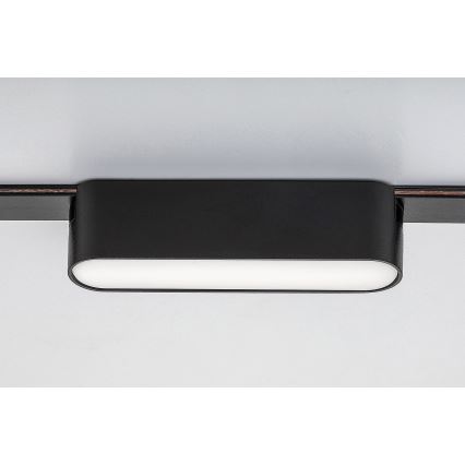 Rabalux - LED Plafon do 1-fazowego systemu szynowego LED/6W/230V 3000K 11,5 cm czarny