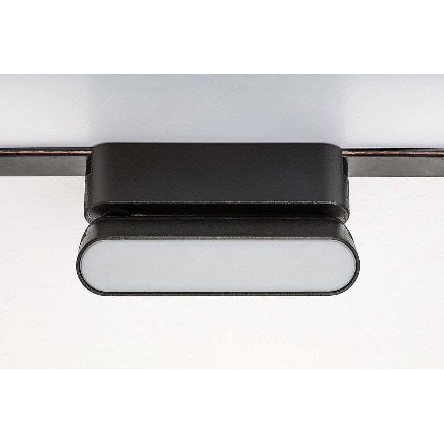 Rabalux - LED Plafon do 1-fazowego systemu szynowego LED/6W/230V 4000K 11,5 cm czarny
