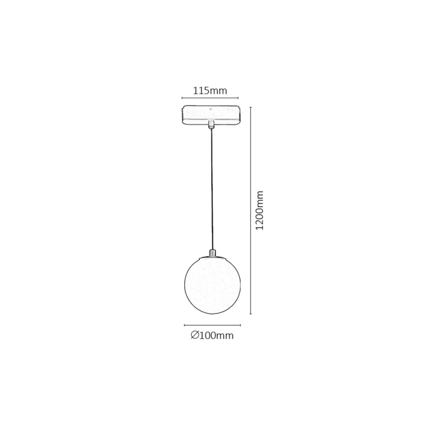 Rabalux - LED Żyrandol na lince do 1-fazowego systemu szynowego LED/5W/230V 4000K czarny