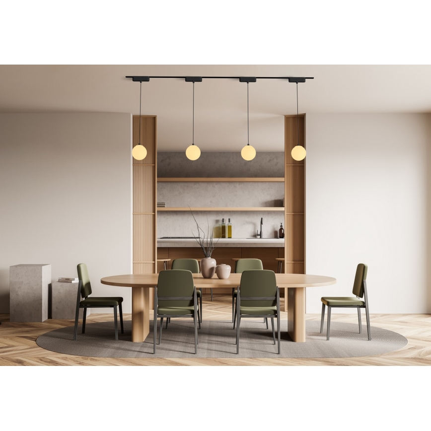 Rabalux - LED Żyrandol na lince do 1-fazowego systemu szynowego LED/5W/24V 4000K czarny