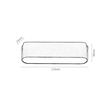 Rabalux - LED Plafon ściemnialny do 1-fazowego systemu szynowego LED/6W/24V 2700-5500K Wi-Fi Tuya 11,5 cm czarny
