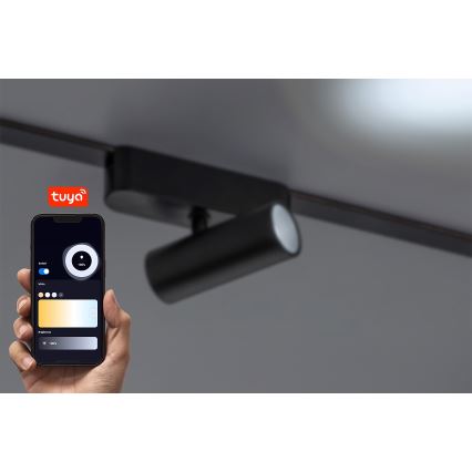 Rabalux - LED Oświetlenie punktowe ściemnialne do 1-fazowego systemu szynowego LED/9W/24V 2700-5500K Wi-Fi Tuya czarny