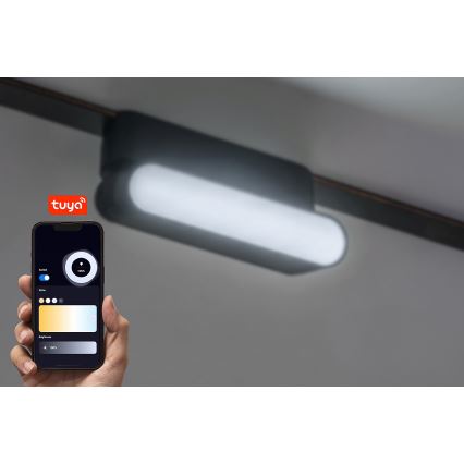 Rabalux - LED Plafon ściemnialny do 1-fazowego systemu szynowego LED/4W/24V 2700-5500K Wi-Fi Tuya 11,5 cm czarny