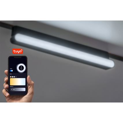 Rabalux - LED Plafon ściemnialny do 1-fazowego systemu szynowego LED/13W/24V 2700-5500K Wi-Fi Tuya 33 cm czarny