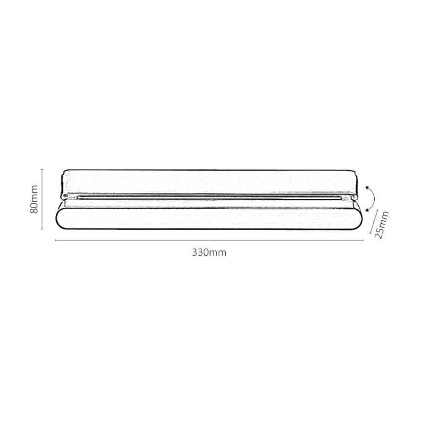 Rabalux - LED Plafon ściemnialny do 1-fazowego systemu szynowego LED/13W/24V 2700-5500K Wi-Fi Tuya 33 cm czarny